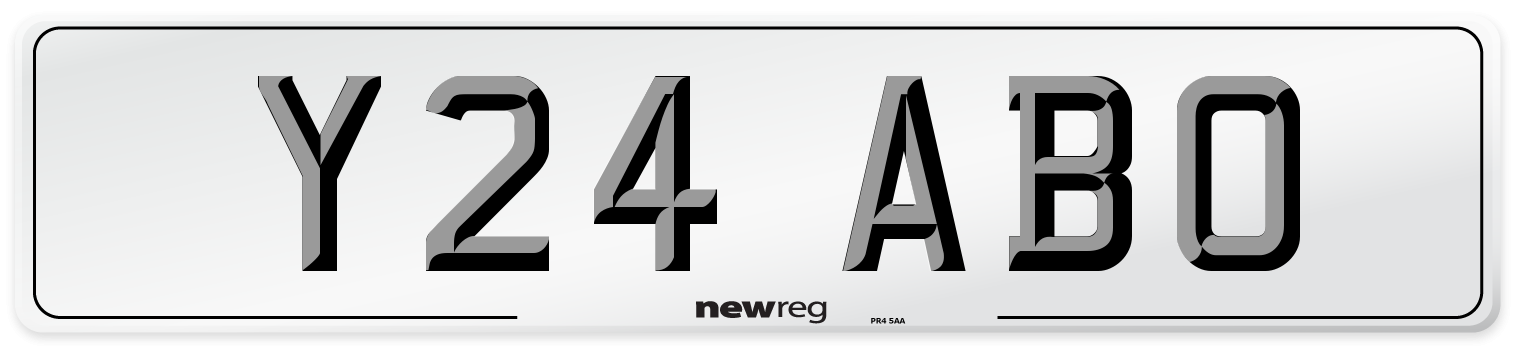 Y24 ABO Number Plate from New Reg